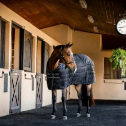 Horseware - Couverture de box Amigo Ripstop Insulator Stable noir/ argent 50g