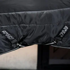 Horseware - Couverture de box Amigo Ripstop Insulator Stable noir/ argent 350g