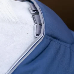 Horseware - Couverture de box Rambo Optimo Stable Plus marine/ thunderstorm grey/ argent 400g