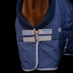 Horseware - Couverture de box Rhino Stable VL marine/ titanium grey/ classic blue 350g