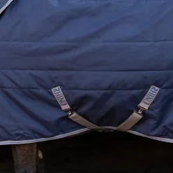 Horseware - Couverture de box Rhino Stable VL marine/ titanium grey/ classic blue 350g