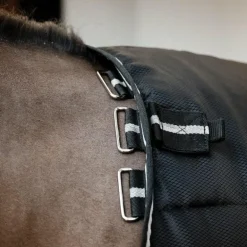 Horseware - Couverture de box Easy-Layer Stable noir et silver 100g