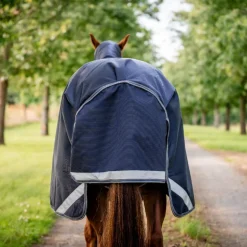Horseware - Couverture d'extérieur Rambo Turnout marine/ thunderstorm gris/ argent 100g
