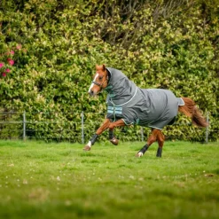 Horseware - Couverture d'extérieur Amigo Hero Ripstop Plus shadow/ blue haze/ marine 200g