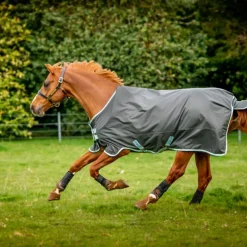 Horseware - Couverture d'extérieur Amigo Hero Ripstop Plus shadow/ blue haze/ marine 200g