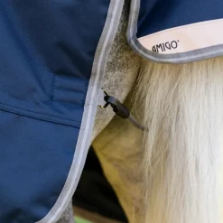 Horseware - Couverture d'extérieur Amigo Bravo Plus Pony Turnout marine/ titanium grey/ argent 0g