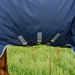 Horseware - Couverture d'extérieur Rhino Plus Turnout marine/ titanium grey/ classic blue 250g