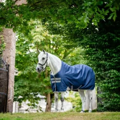 Horseware - Couverture d'extérieur Amigo Ripstop 900 Original doublure polaire marine/ titanium grey 50g