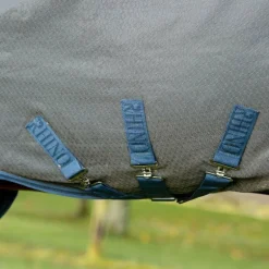 Horseware - Couverture d'extérieur Rhino Plus HexStop gris/ indigo 100g