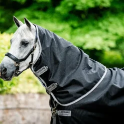 Horseware - Couverture d'extérieur Amigo Bravo 12 Plus noir/ titanium grey/ argent 0g