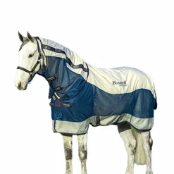 Horseware - Couverture d'extérieur Rambo Summer Series marine/ gris 100g