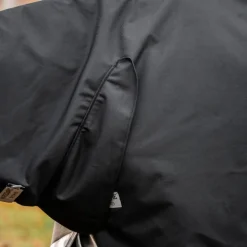 Horseware - Couverture d'extérieur Amigo Bravo Integrated Turnout noir/ titanium grey/ argent 250g