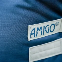 Horseware - Couverture d'extérieur Amigo Ripstop 900 Plus marine/ titanium grey 100g