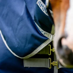 Horseware - Couverture d'extérieur Amigo Ripstop 900 Plus marine/ titanium grey 100g