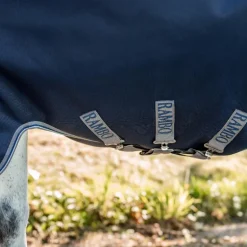 Horseware - Couverture d'extérieur Rambo Turnout VL marine/ thunderstorm gris/ argent 250g