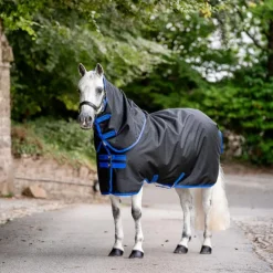 Horseware - Couverture d'extérieur Amigo Ripstop Plus Pony Turnout noir/ classic blue 200g