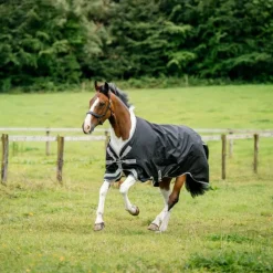 Horseware - Couverture d'extérieur Amigo Bravo 12 XL Original noir/ titanium grey/ argent 250g