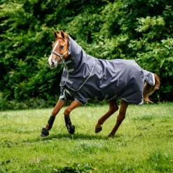 Horseware - Couverture d'extérieur Rambo Duo Ripstop Plus Turnout Bundle marine/ gris thunderstorm/ argent (100g + 100g+ 200g) 400g