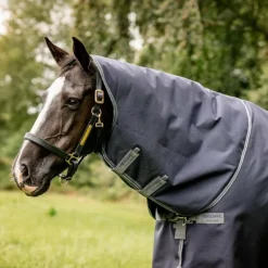 Horseware - Couverture d'extérieur Rambo Optimo Plus Turnout Bundle marine/ thunderstorm grey/ argent (0g + 400g)