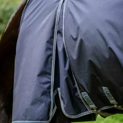 Horseware - Couverture d'extérieur Rambo Optimo Plus Turnout Bundle marine/ thunderstorm grey/ argent (0g + 400g)