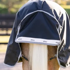 Horseware - Couverture d'extérieur Amigo Bravo Plus Pony Turnout noir/ titanium grey/ argent 50g