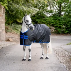 Horseware - Couverture d'extérieur Amigo Ripstop Pony Turnout noir/ classic blue 0g