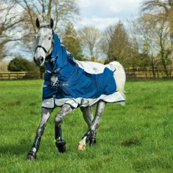 Horseware - Couverture d'extérieur Rambo Summer Series V-Front marine/ gris 0g