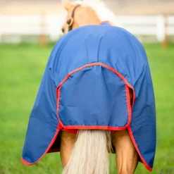 Horseware - Couverture d'extérieur imperméable Mio T/O Lite bleu/ rouge 0g