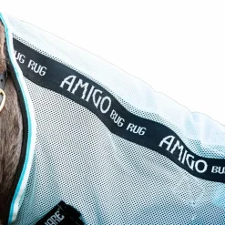 Horseware - Couverture d'extérieur anti-mouches Amigo Petite Bug Rug azur/ noir/ blanc