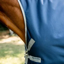 Horseware - Couverture d'extérieur Amigo Bravo 12 Wug Lite marine/ titanium grey/ argent 0g
