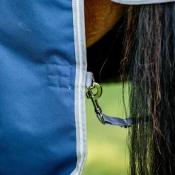 Horseware - Couverture d'extérieur Amigo Bravo 12 Wug Lite marine/ titanium grey/ argent 0g