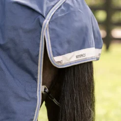 Horseware - Couverture d'extérieur Rhino Pony Turnout marine/ titanium grey/ classic blue 100g