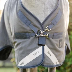 Horseware - Couverture d'extérieur Rhino HexStop Plus Pony gris/ indigo/ marine 0g