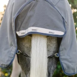 Horseware - Couverture d'extérieur Rhino HexStop Plus Pony gris/ indigo/ marine 0g