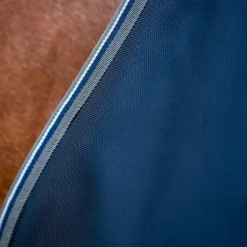 Horseware - Couverture d'extérieur Rambo Supreme Turnout Plus marine/ thunderstorm grey/ silver 250g