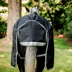 Horseware - Couverture d'extérieur Amigo Bravo 12 Wug Lite noir/ titanium grey/ argent 0g