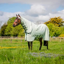 Horseware - Couverture d'été anti-mouches Rambo Hoody vert sauge