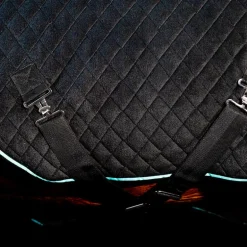 Horseware - Couverture séchante Autumn Cooler noir/ aqua/ argent 50g