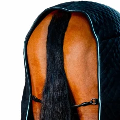 Horseware - Couverture séchante Autumn Cooler noir/ aqua/ argent 50g