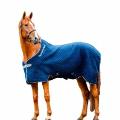 Horseware - Couverture séchante Autumn Cooler marine/ argent 100g