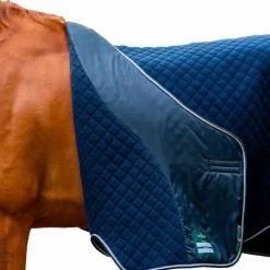 Horseware - Couverture séchante Autumn Cooler marine/ argent 100g