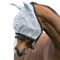Horseware - Masque anti-mouches Amigo argent/ gris foncé