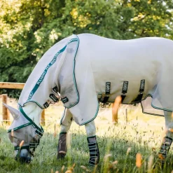 Horseware - Masque anti-mouches Rambo plus avoine/ vert