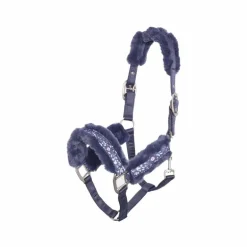 Imperial Riding - Licol mouton marine à fleurs