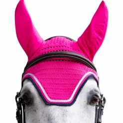 Jump'In - Bonnet pour chevaux Balthazar fuschia/ marine
