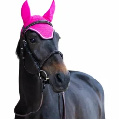 Jump'In - Bonnet pour chevaux Balthazar fuschia/ noir
