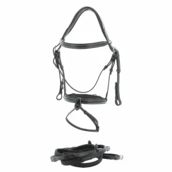 Jump'In - Bridon One London avec rênes Noir