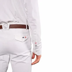 Jump'In - Chemise de concours manches longues homme Félix blanc