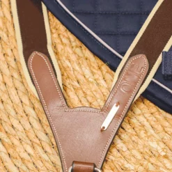 Jump'In - Collier de chasse élastique + martingale One Noisette