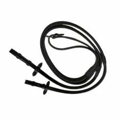 Jump'In - Rênes caoutchouc One Noir